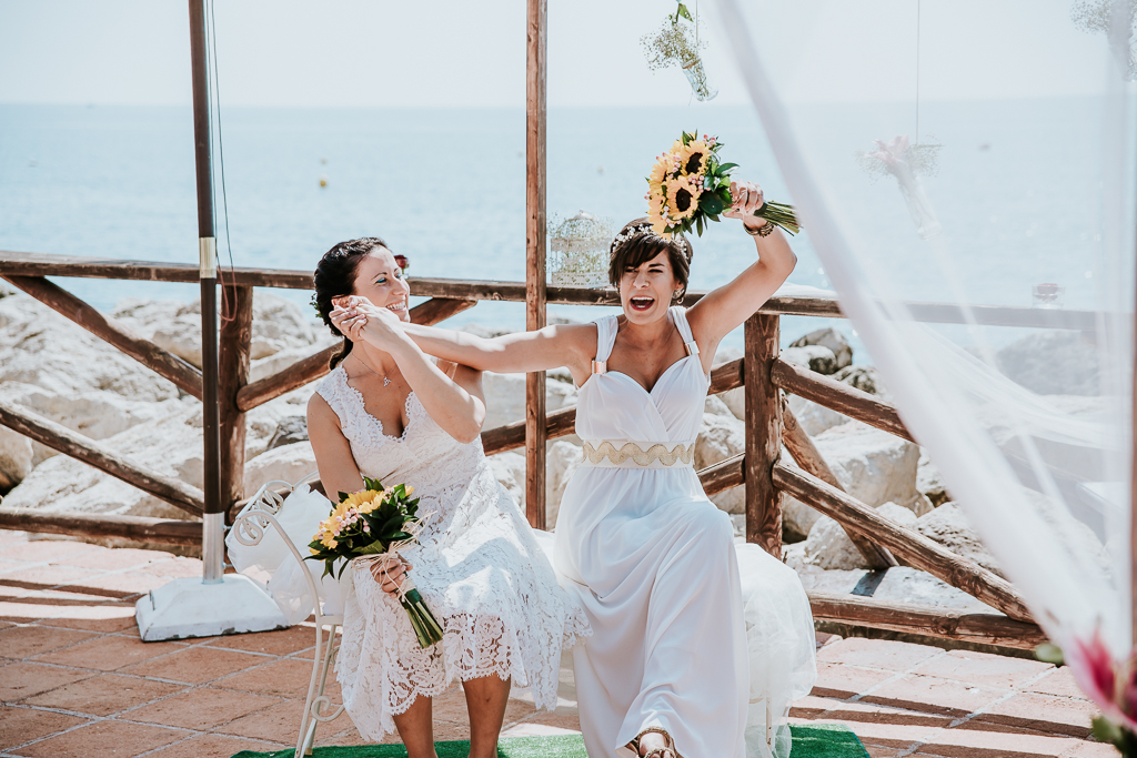 fotografia de boda, boda en Puerto Niza, Málaga, fotógrafos de boda Málaga, Fotografo de bodas Córdoba, Boda mujeres, Boda chicas, Puerto Niza, boda en la playa