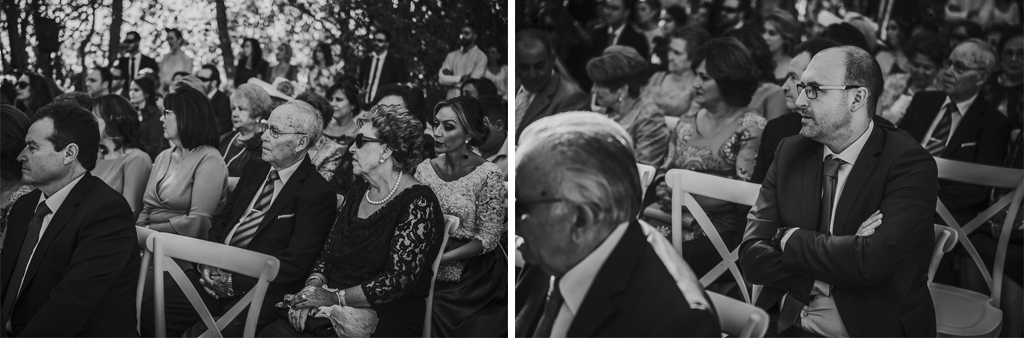 Carpe fotografía, ceremonia civil, Parador de la Arruzafa, Parador de Córdoba, Bodas en Córdoba, Fotógrafos de Córdoba, fotografía de boda, Bodas en el parador de la arruzafa, Boda civil córdoba, invitados, byn
