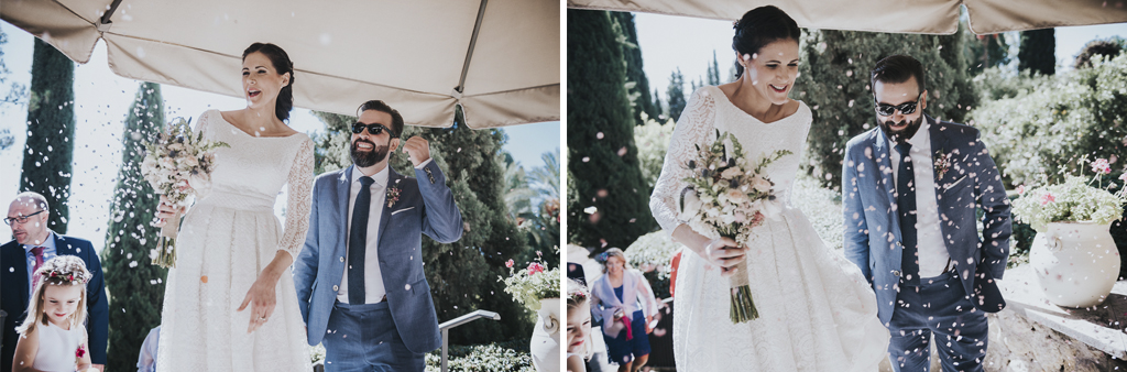 Carpe fotografía, ceremonia civil, Parador de la Arruzafa, Parador de Córdoba, Bodas en Córdoba, Fotógrafos de Córdoba, fotografía de boda, Bodas en el parador de la arruzafa, Boda civil córdoba, copa de bienvenida, tirar arroz salida de novios