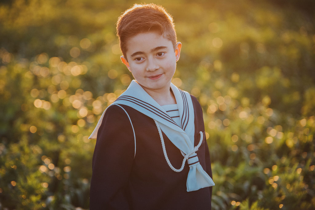 fotografia niño atardecer