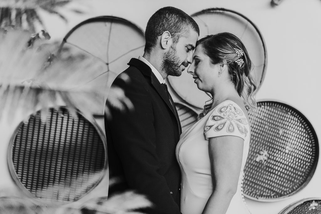 Boda en blanco y negro